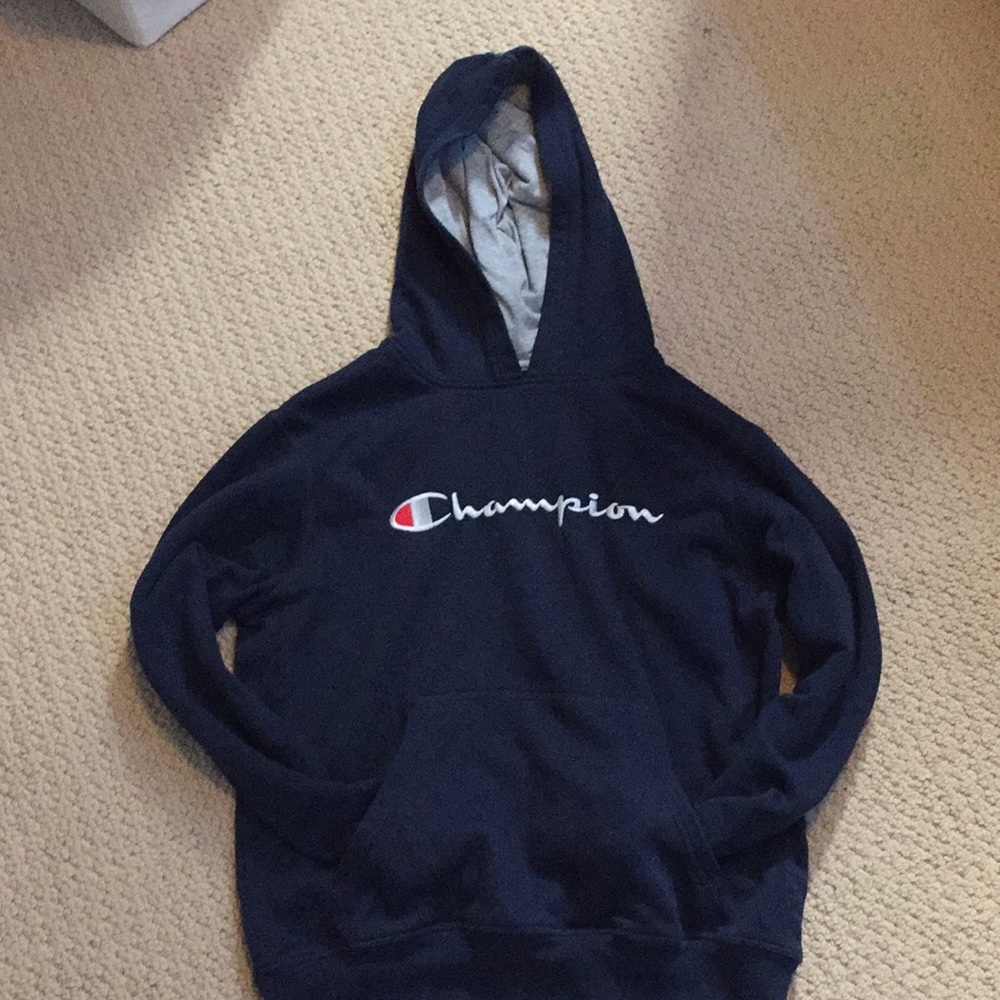 Navy blue champion sweatshirt!!